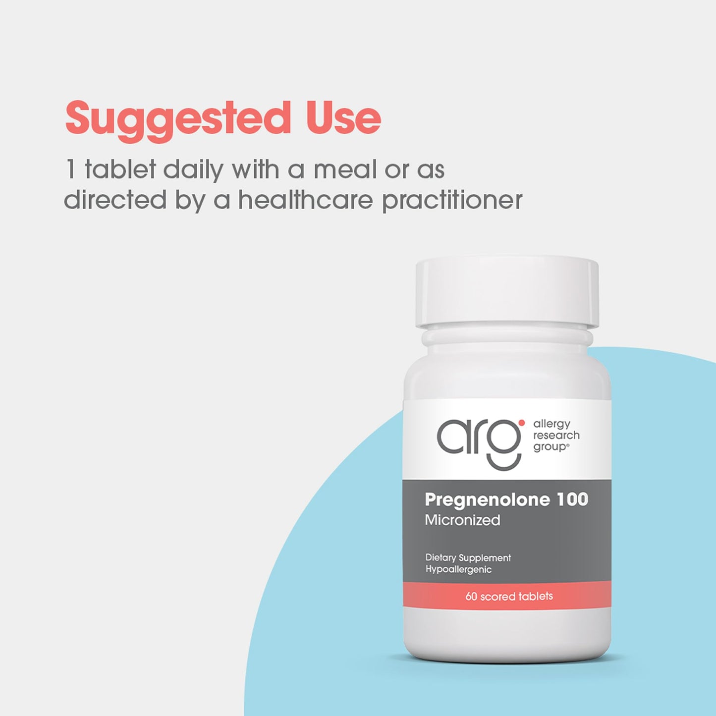 Allergy Research Group Pregnenolone 100 mg Tablet, 60 Tablets