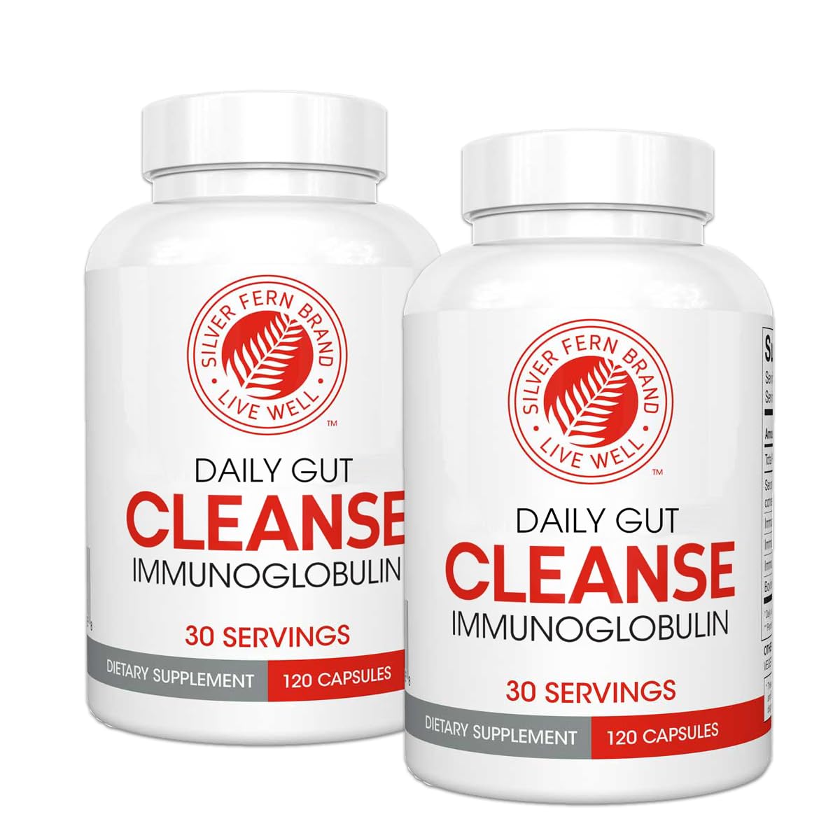 Silver Fern Cleanse Daily Gut Postbiotic Capsules 2-Pack