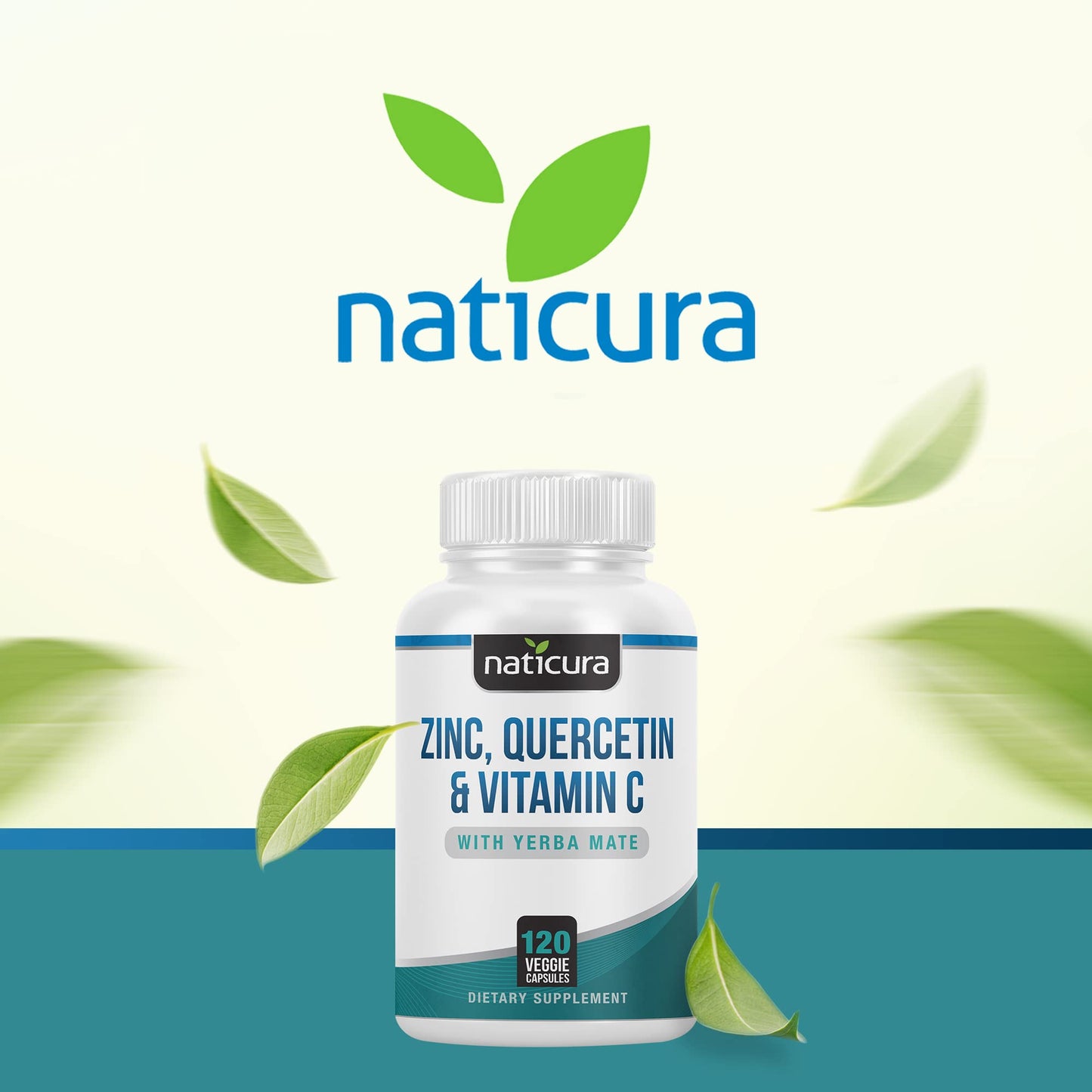 Naticura Zinc Quercetin Immune Support Supplement with Vitamin C Capsule 1 Count