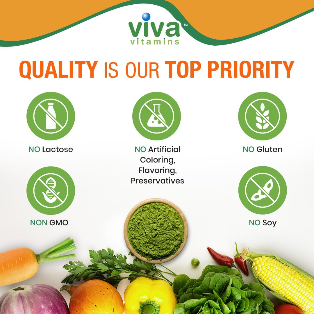 Viva Vitamins Greater Greens Detox Cleanse Powder, 10 oz