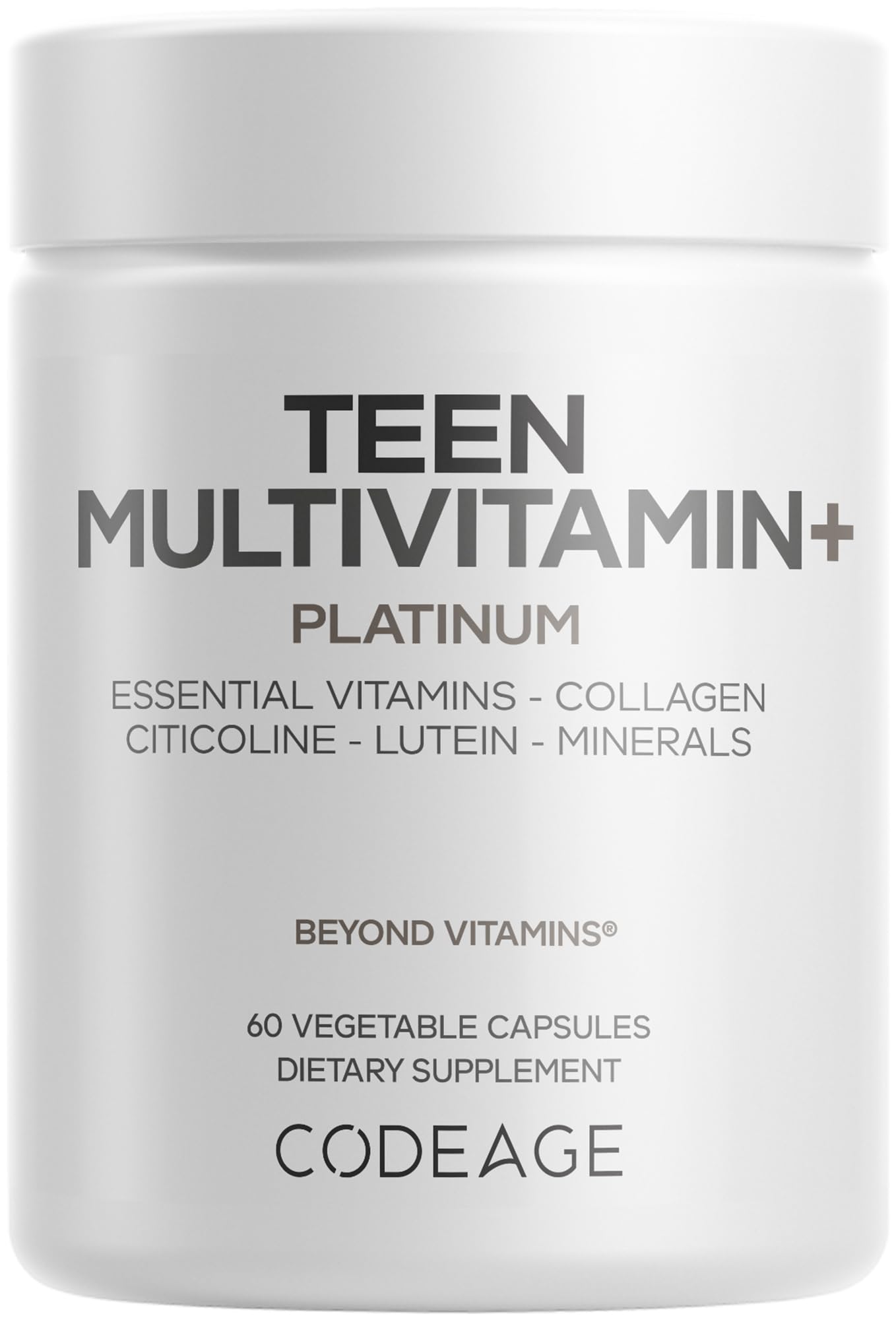 Codeage Teen Multivitamin+ Platinum Supplement 60 Capsules
