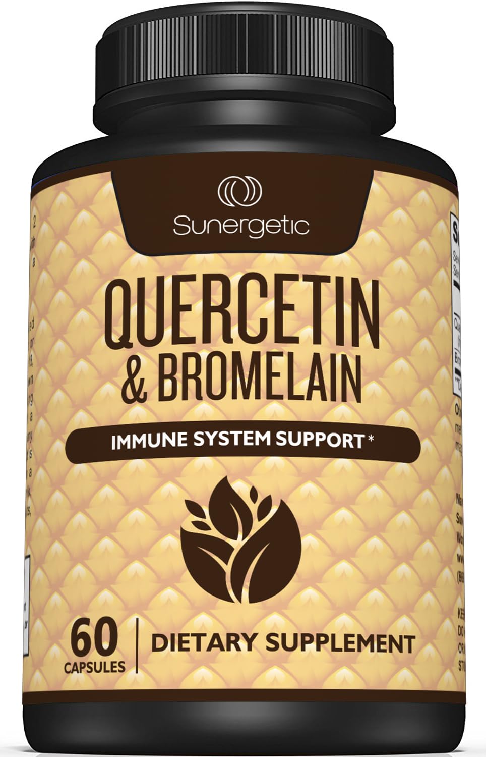 Sunergetic Quercetin & Bromelain Supplement Capsule 60 Capsules