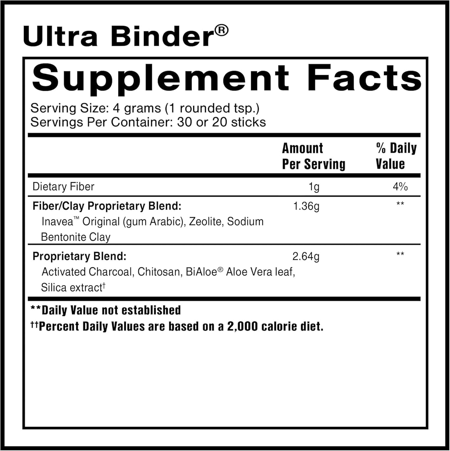 Quicksilver Scientific Ultra Binder Powder Zeolite Detox 4.23 Ounce