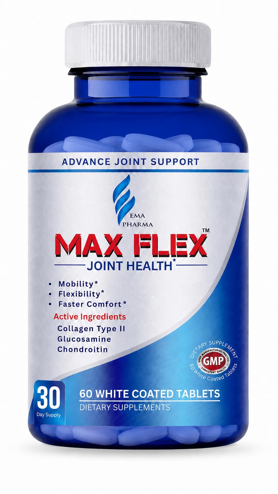 MAX FLEX UC II Collagen Joint Support Supplement 60 Tablets