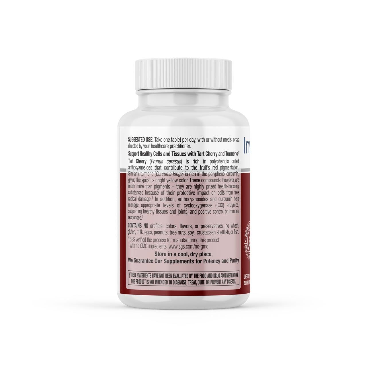 INVIGOFLEX Tart Cherry and Turmeric Caplets, 60 Count