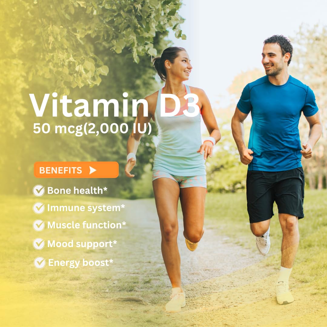 Nutri-Rich Vitamin D3 2000 IU (50 mcg) Softgels, 90 Count