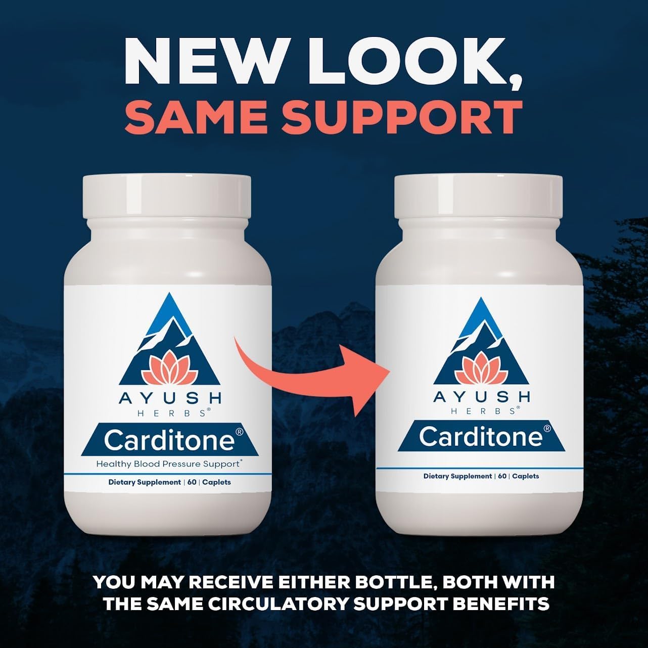 Ayush Herbs Carditone Caplets 60 Count