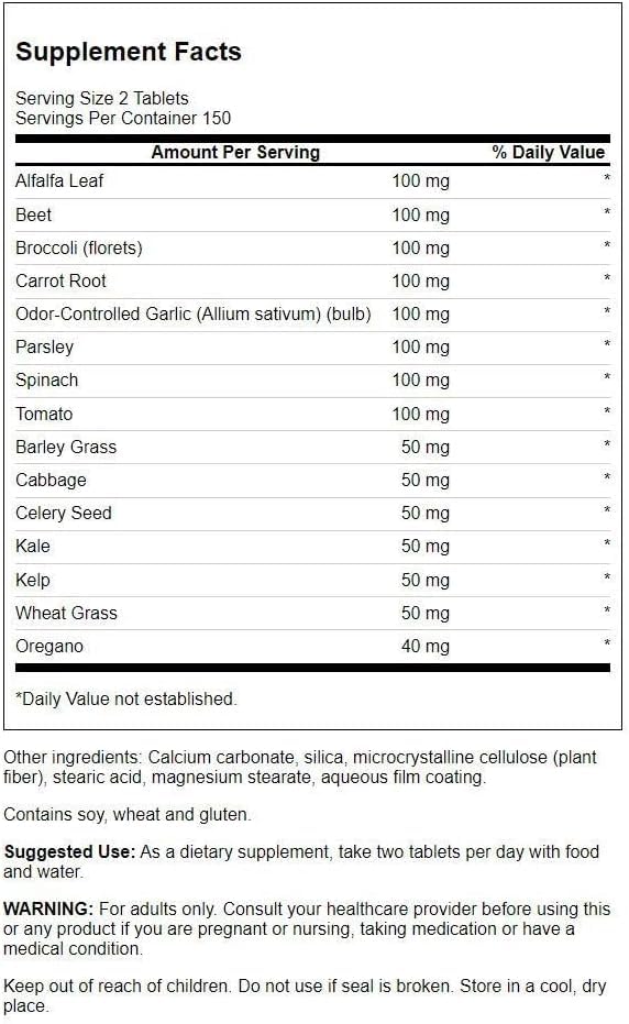 Swanson Veggies4Life 300 Tablets