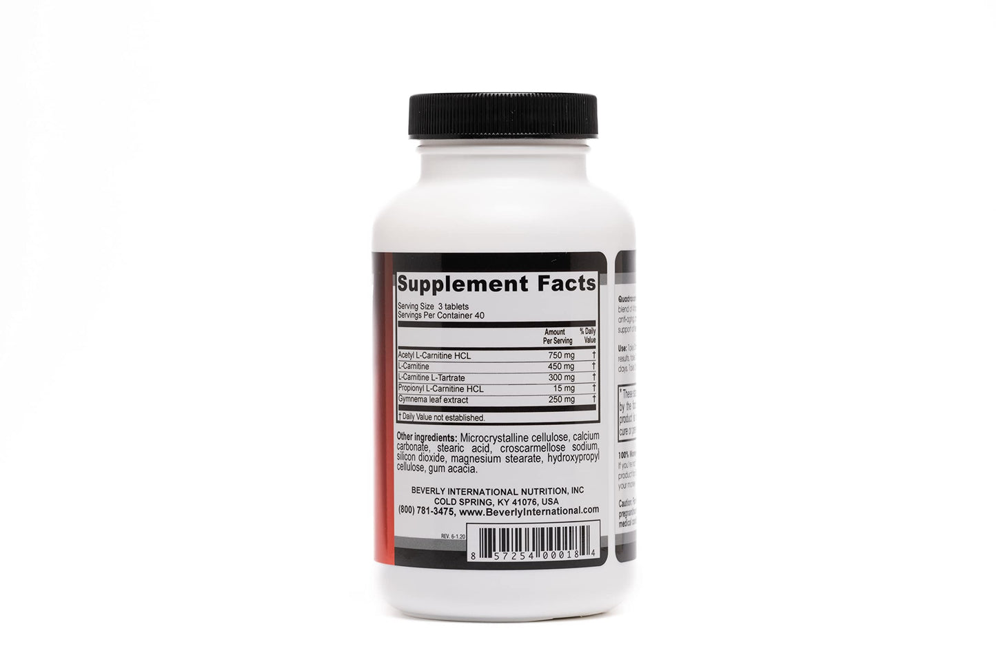 Beverly International Quadracarn Multi-Carnitine Formula Tablet, 120 Tablets