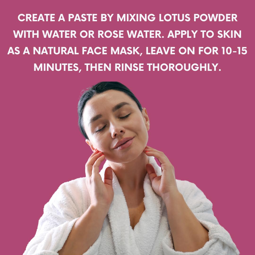mGanna Lotus/Nelumbo nucifera flower Powder 8 oz