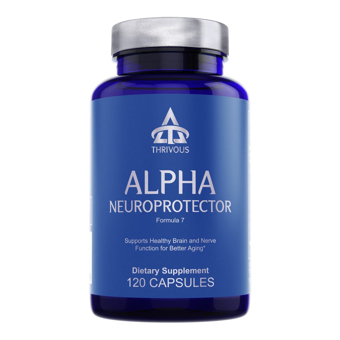 Thrivous Alpha Neuroprotector Brain Support & Nootropic Supplement with Acetyl L-Carnitine, Alpha GPC, R-Alpha Lipoic Acid, Ginkgo Biloba, Capsules, 120