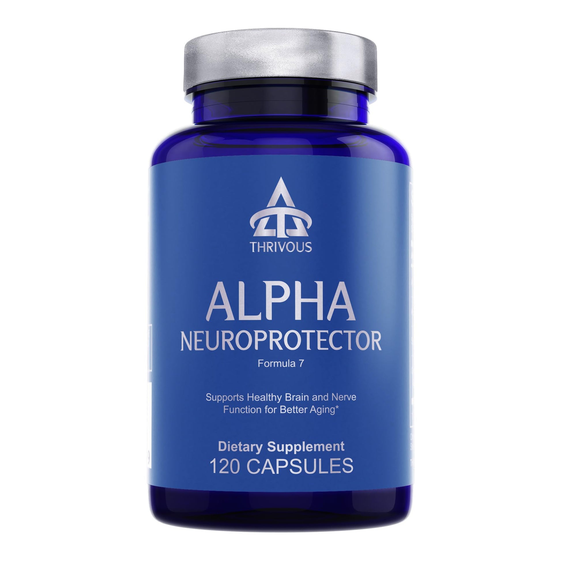 Thrivous Alpha Neuroprotector Brain Support & Nootropic Supplement with Acetyl L-Carnitine, Alpha GPC, R-Alpha Lipoic Acid, Ginkgo Biloba, Capsules, 120