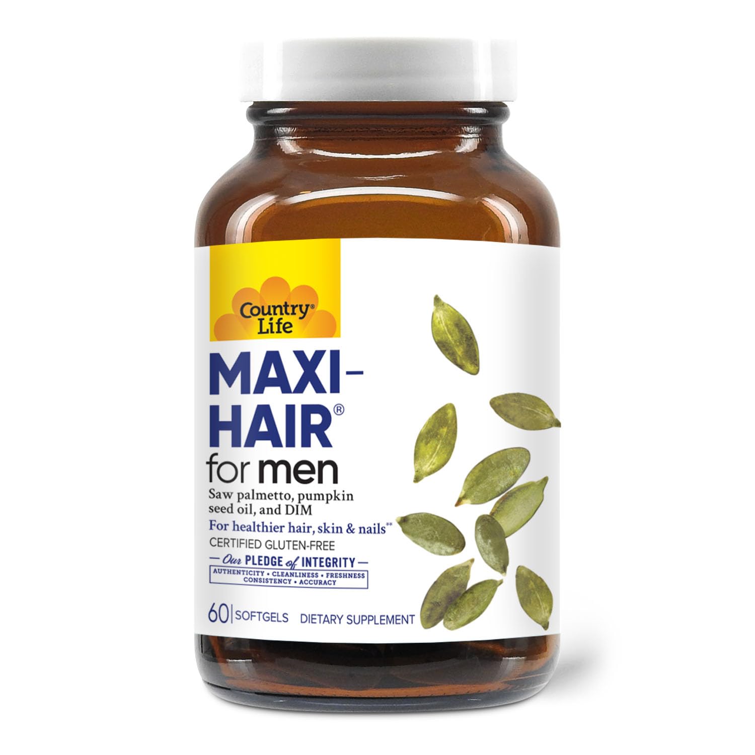 Country Life Maxi-Hair for Men 60 Softgels