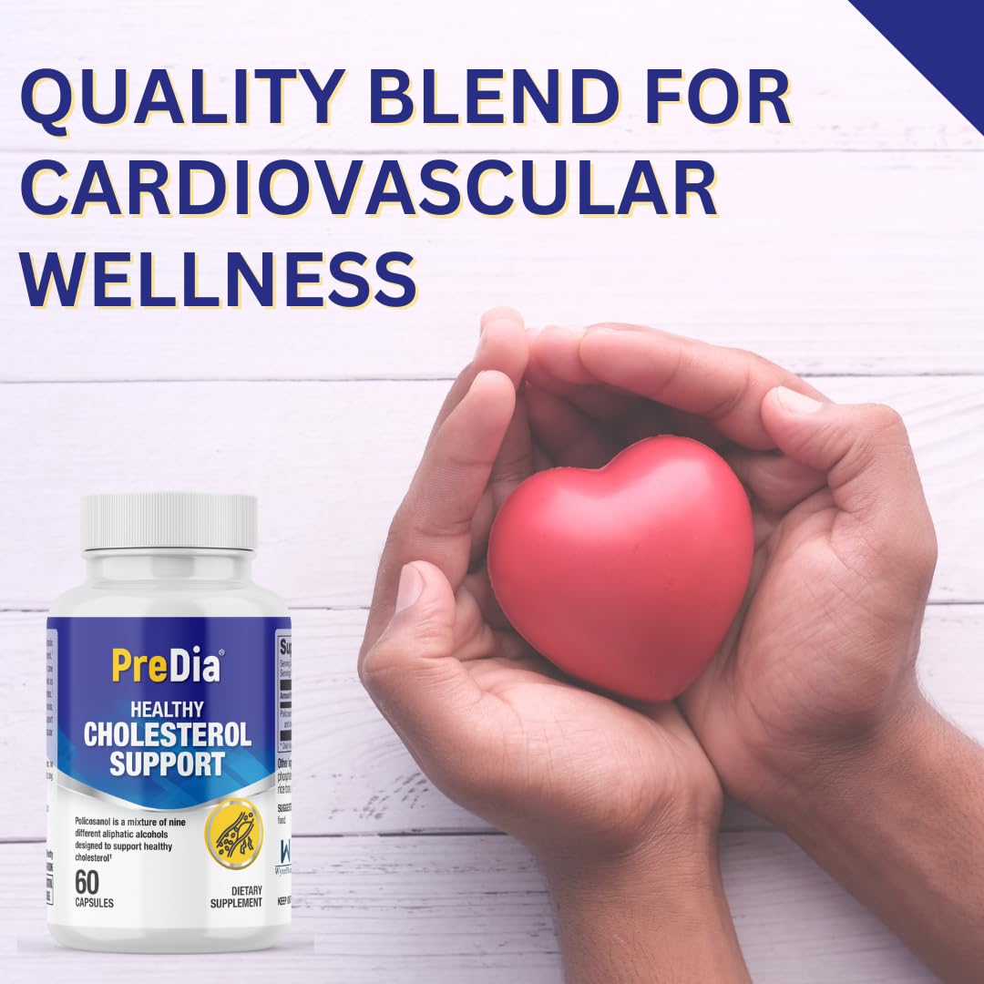 PREDIA Healthy Cholesterol Support Policosanol 20 mg Capsule, 1 Count