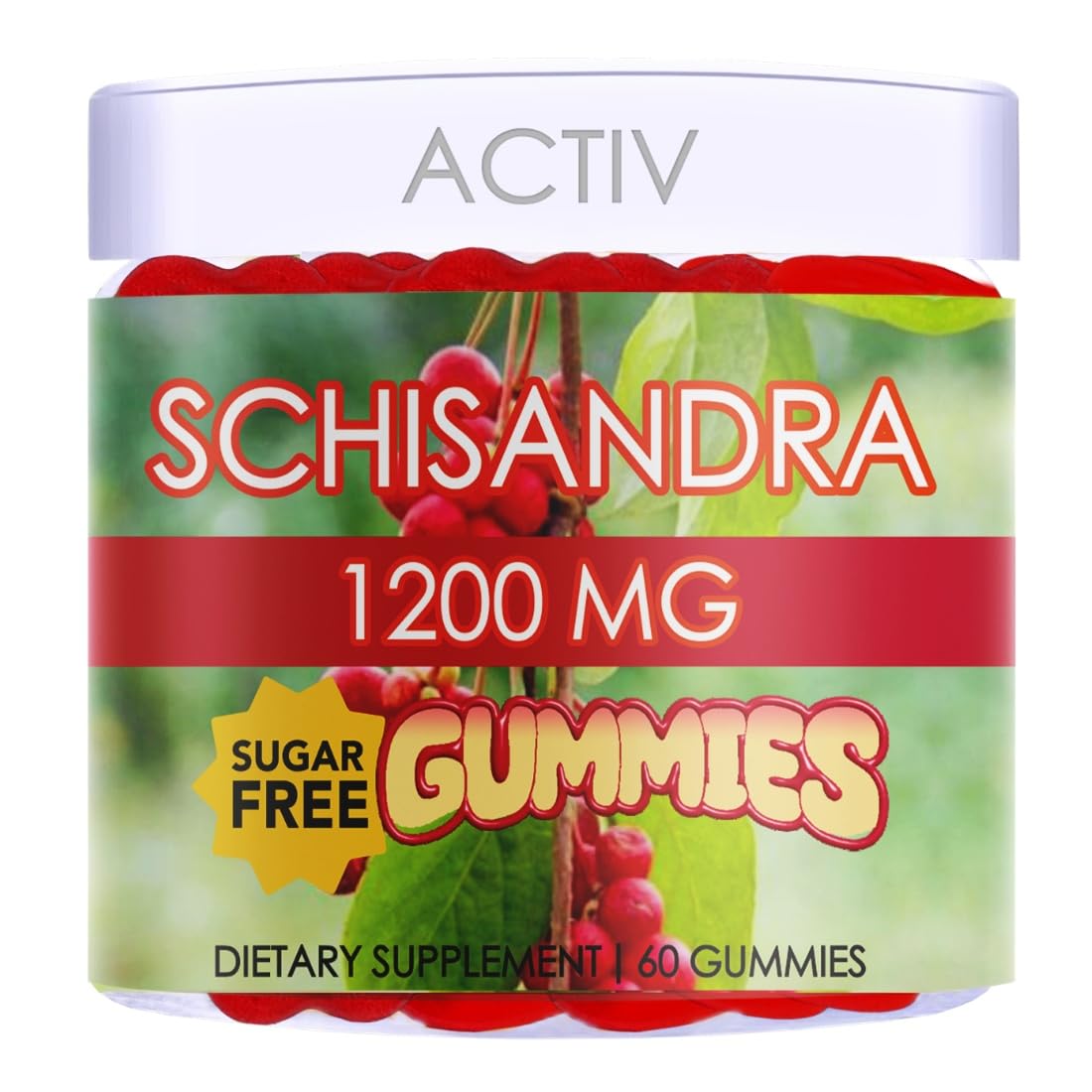 Generic Schisandra Supplement 1200mg Gummies, 60 Count