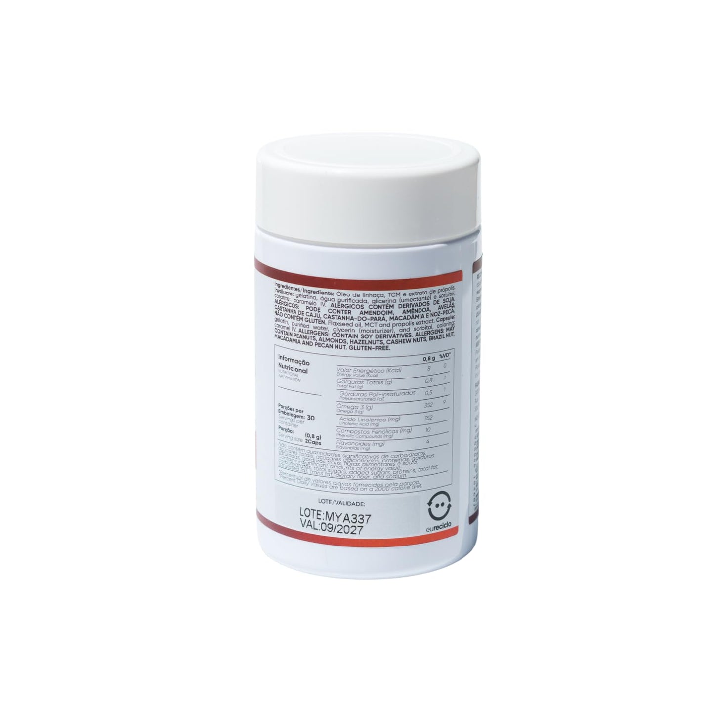 Miya Kea Red Propolis with Omega-3 – Natural Antioxidant & Immune Support – Brazilian Red Propolis Extract Capsule, 1 Count