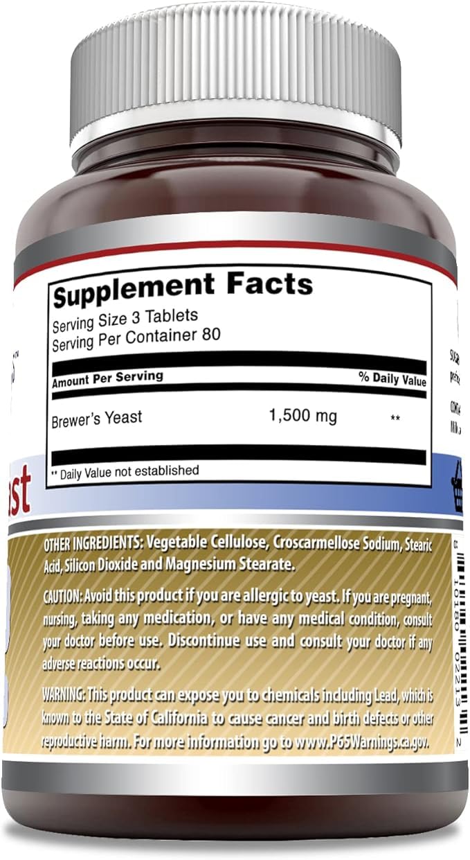 Amazing Nutrition Brewers Yeast Tablet 500mg, 1 Count
