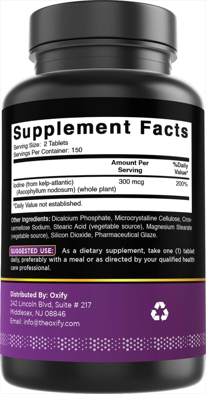 Oxify Kelp 300 mcg Per Serving Tablet 300