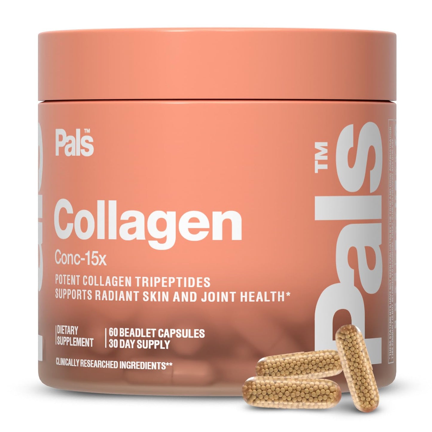 PALS Marine Collagen Peptides Capsules, 60 Count