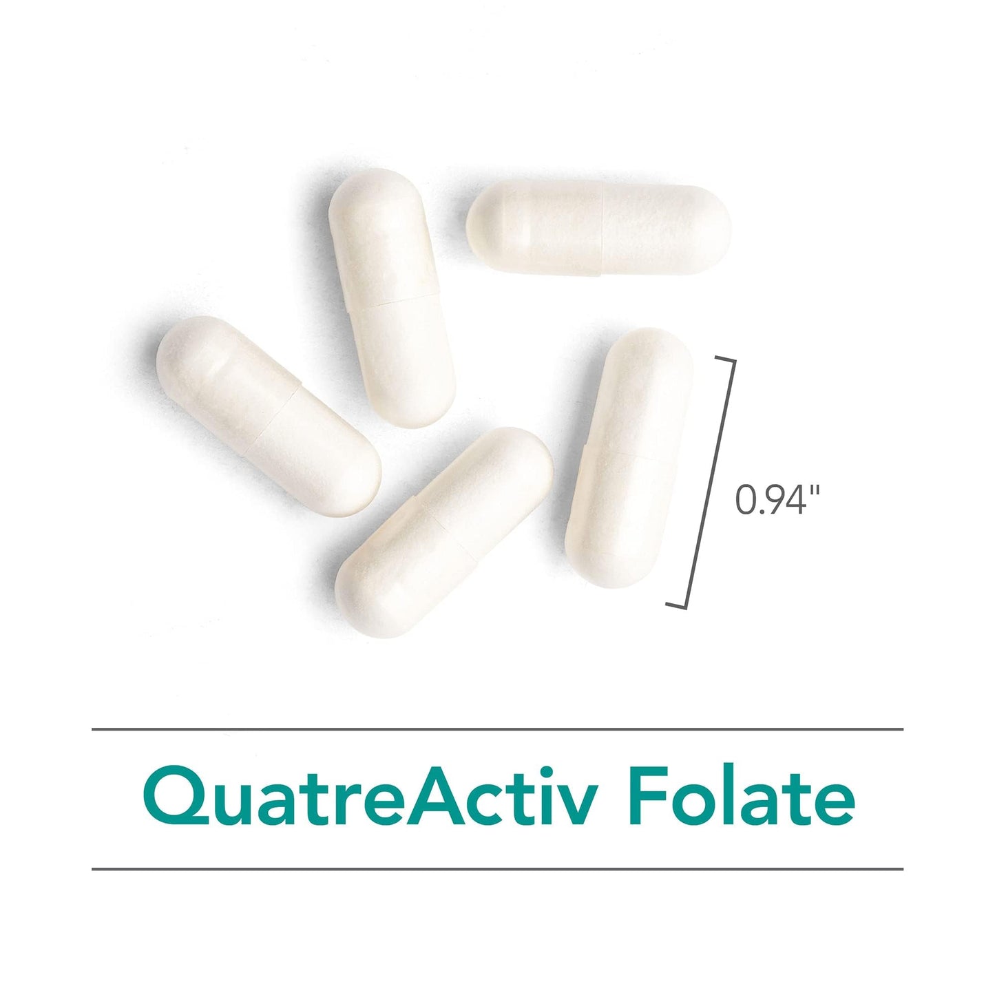 Allergy Research Group Nutricology QuatreActiv Folate 833 mcg DFE, 90 Capsules