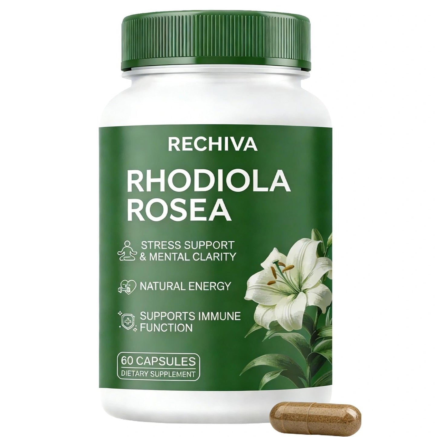 Refirm Restine Rhodiola Rosea 500mg, 60 Capsules