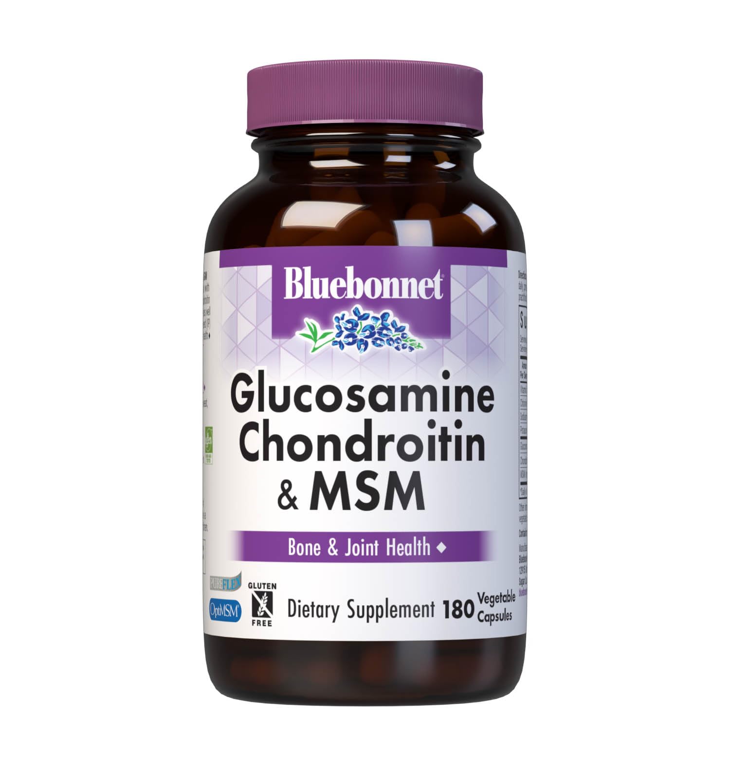 BlueBonnet Glucosamine Chondroitin Plus MSM Capsules 180 Count