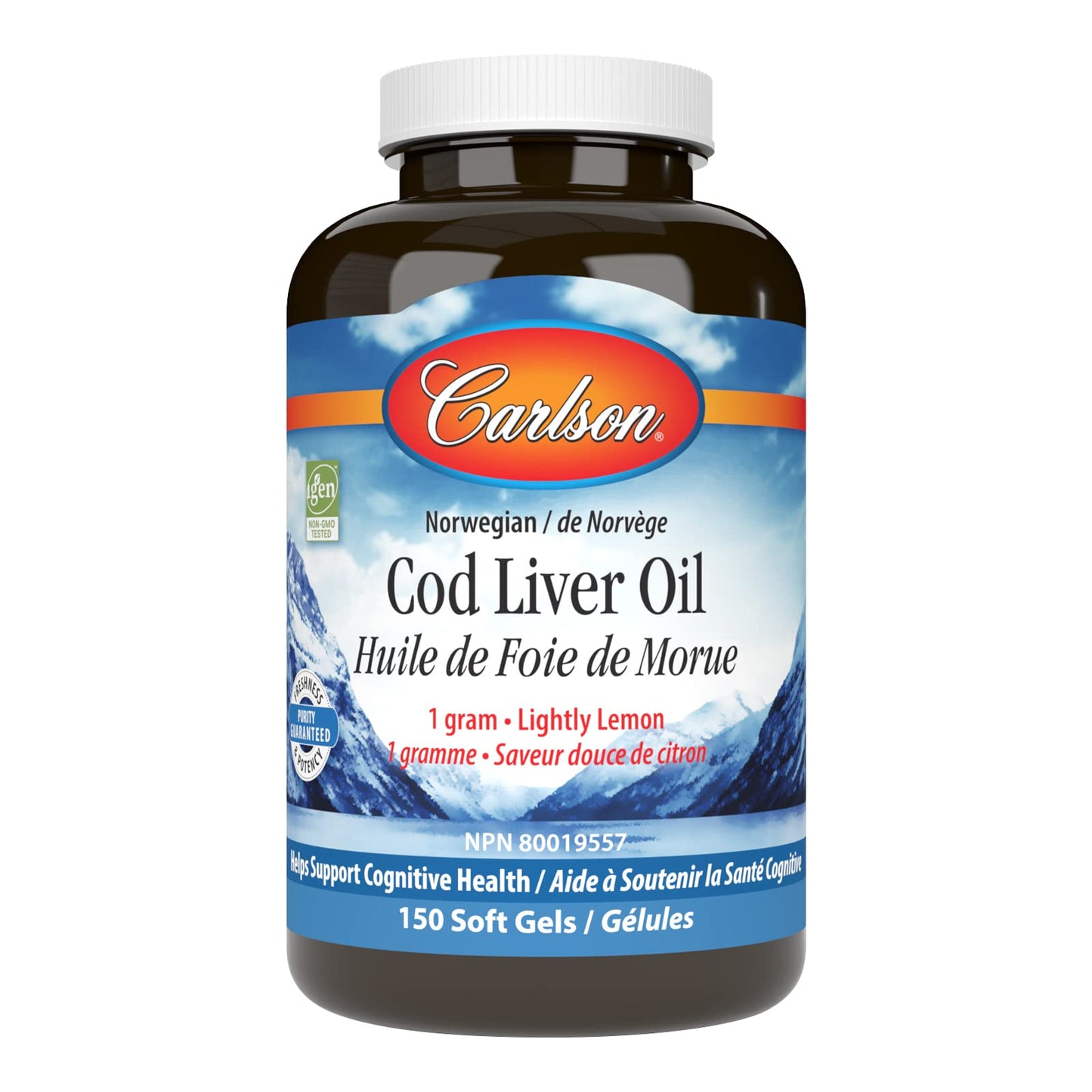 Carlson Cod Liver Oil Gems Softgels 150 Softgels