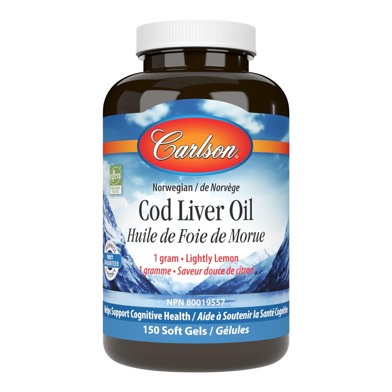 Carlson Cod Liver Oil Gems Softgels 150 Softgels