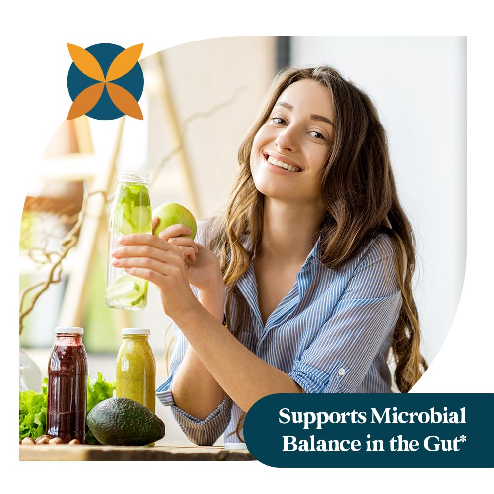 Pattern Wellness Gut Support Digestive Probiotic + Prebiotic Capsule, 30 Count