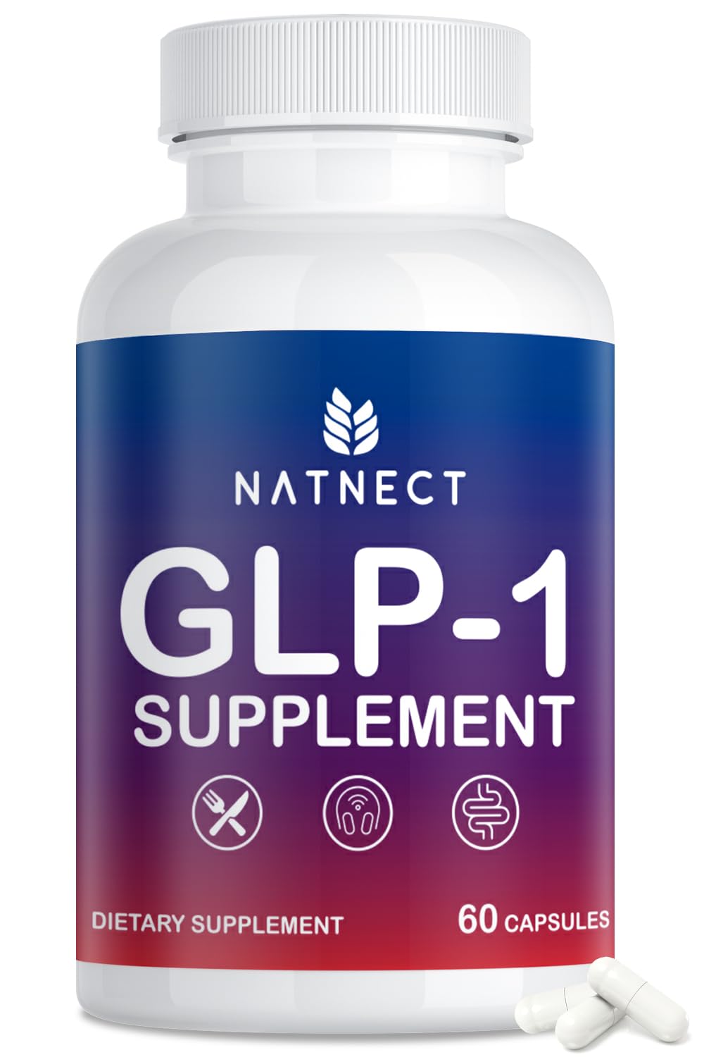 Natnect GLP-1 Supplement Support Capsule, 60 Capsules