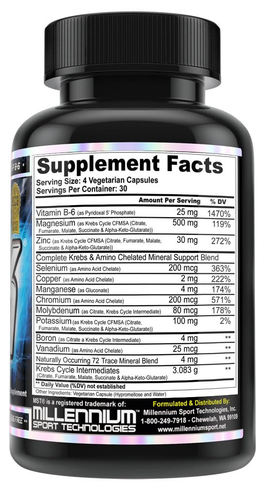 MST ZMK Zinc & Magnesium Krebs Chelates Capsules 120