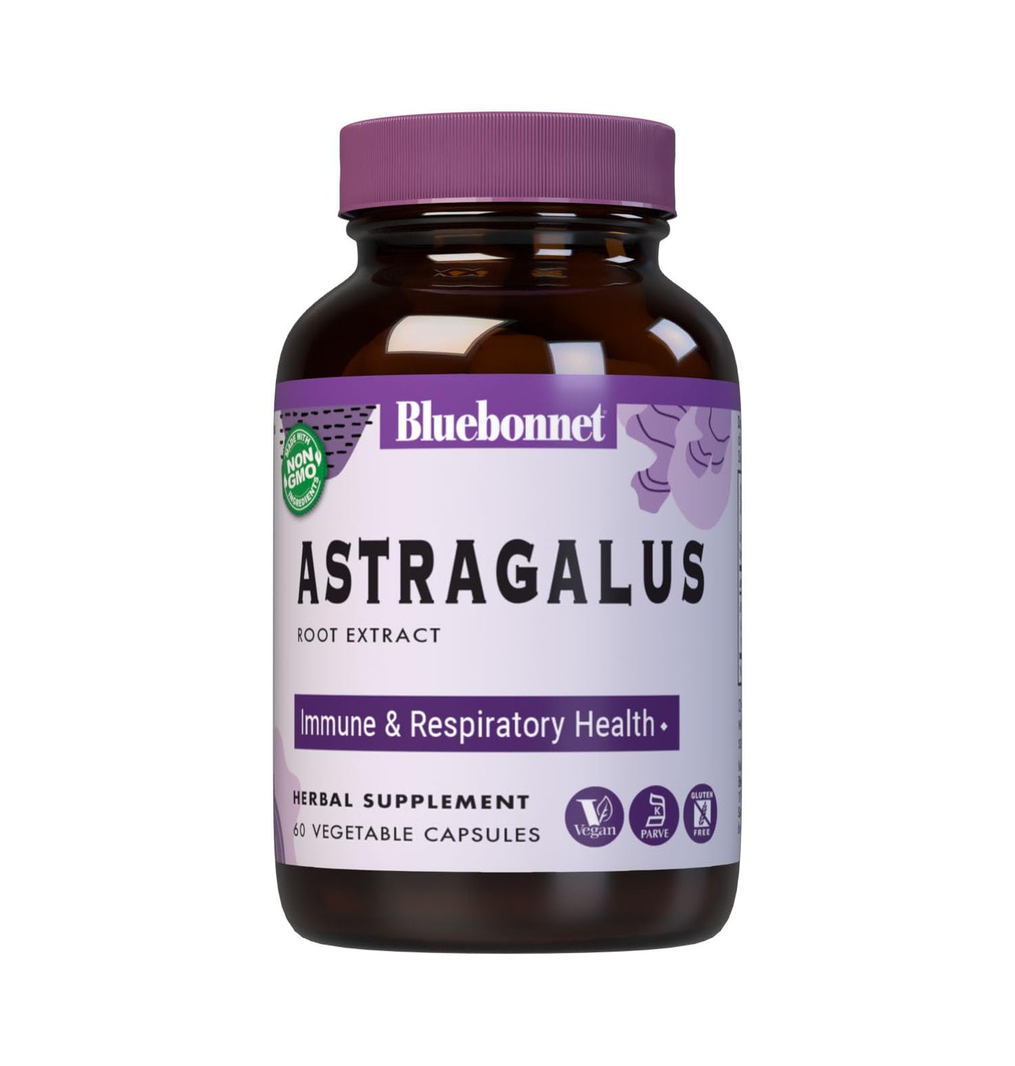 BlueBonnet Astragalus Root Extract Supplement Capsules, 60