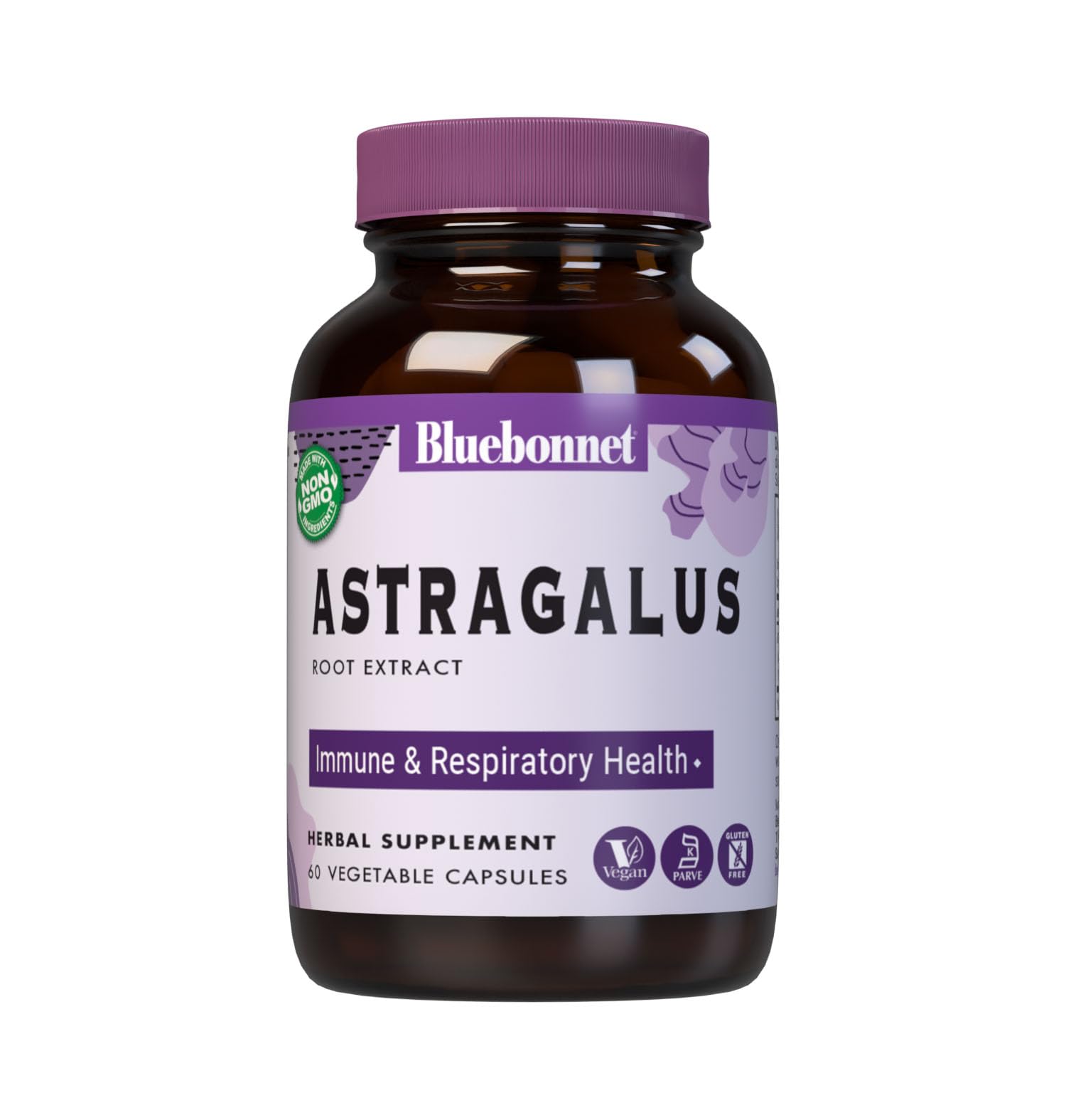 BlueBonnet Astragalus Root Extract Supplement Capsules, 60