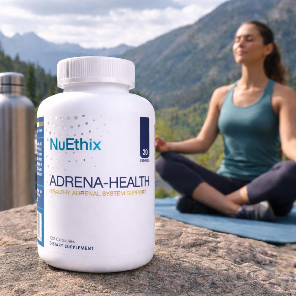 NuEthix Formulations Adrena-Health Adrenal Support Dietary Supplement Capsules, 120
