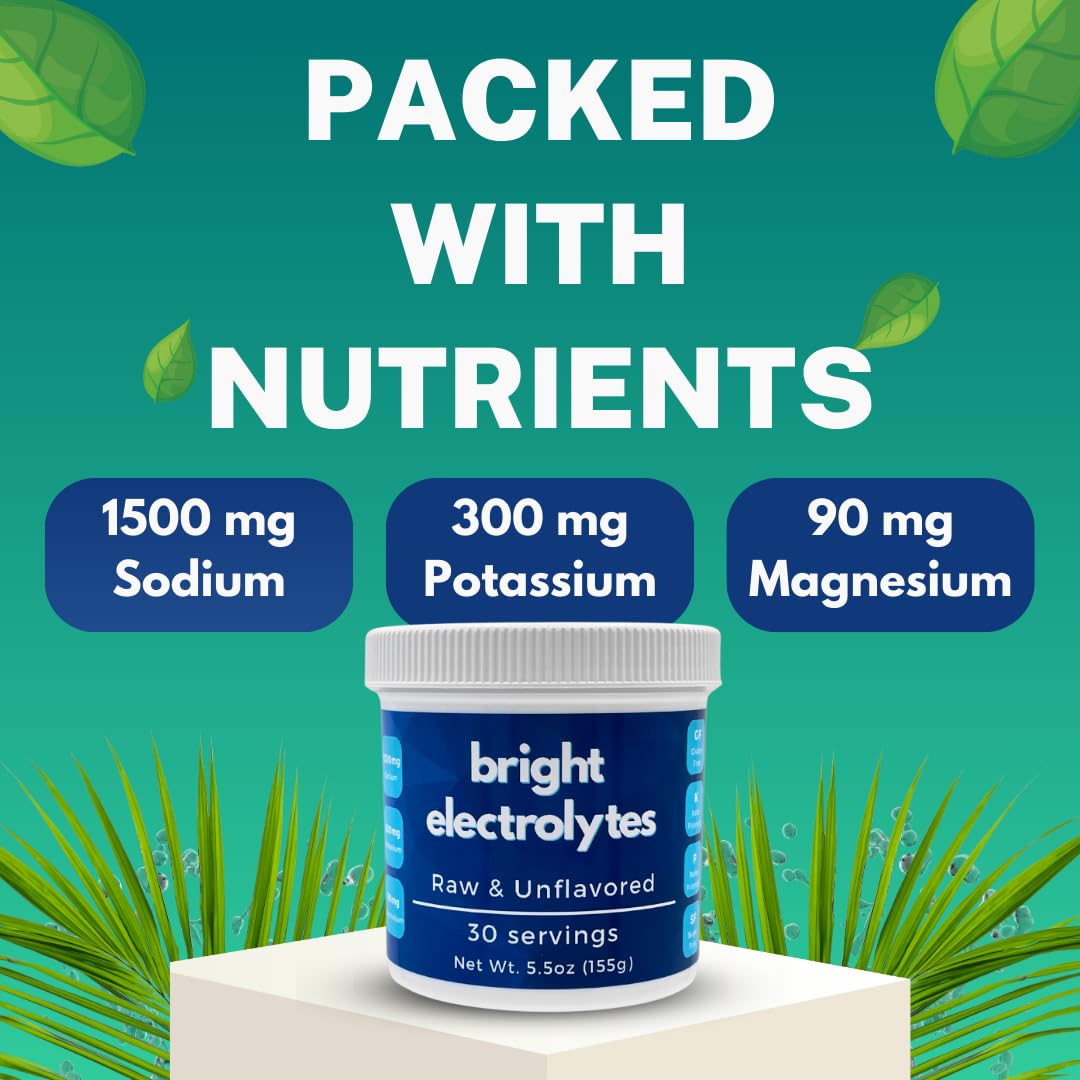 Bright Electrolytes Hydration Electrolyte Powder, 5.5 oz Jar
