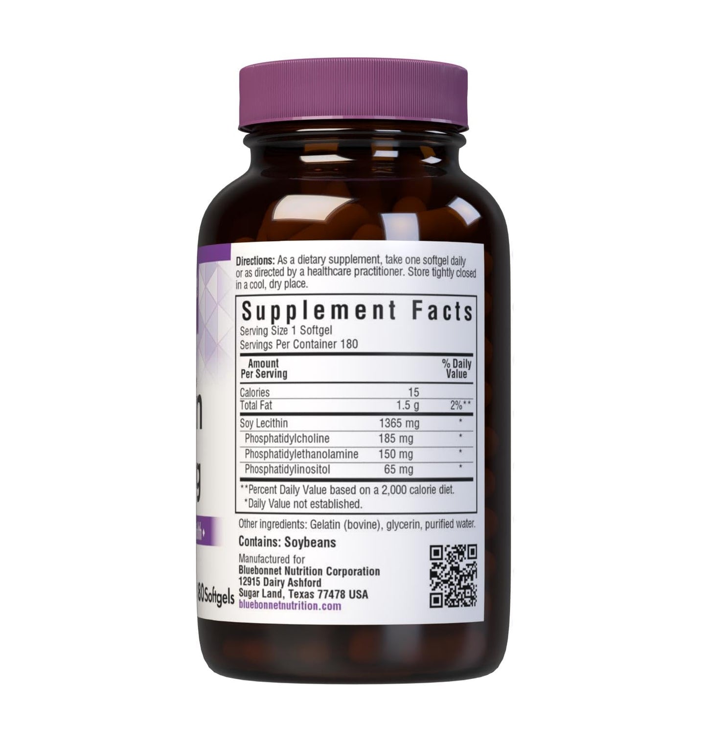 BlueBonnet Lecithin 1365 mg Softgel 180 Count