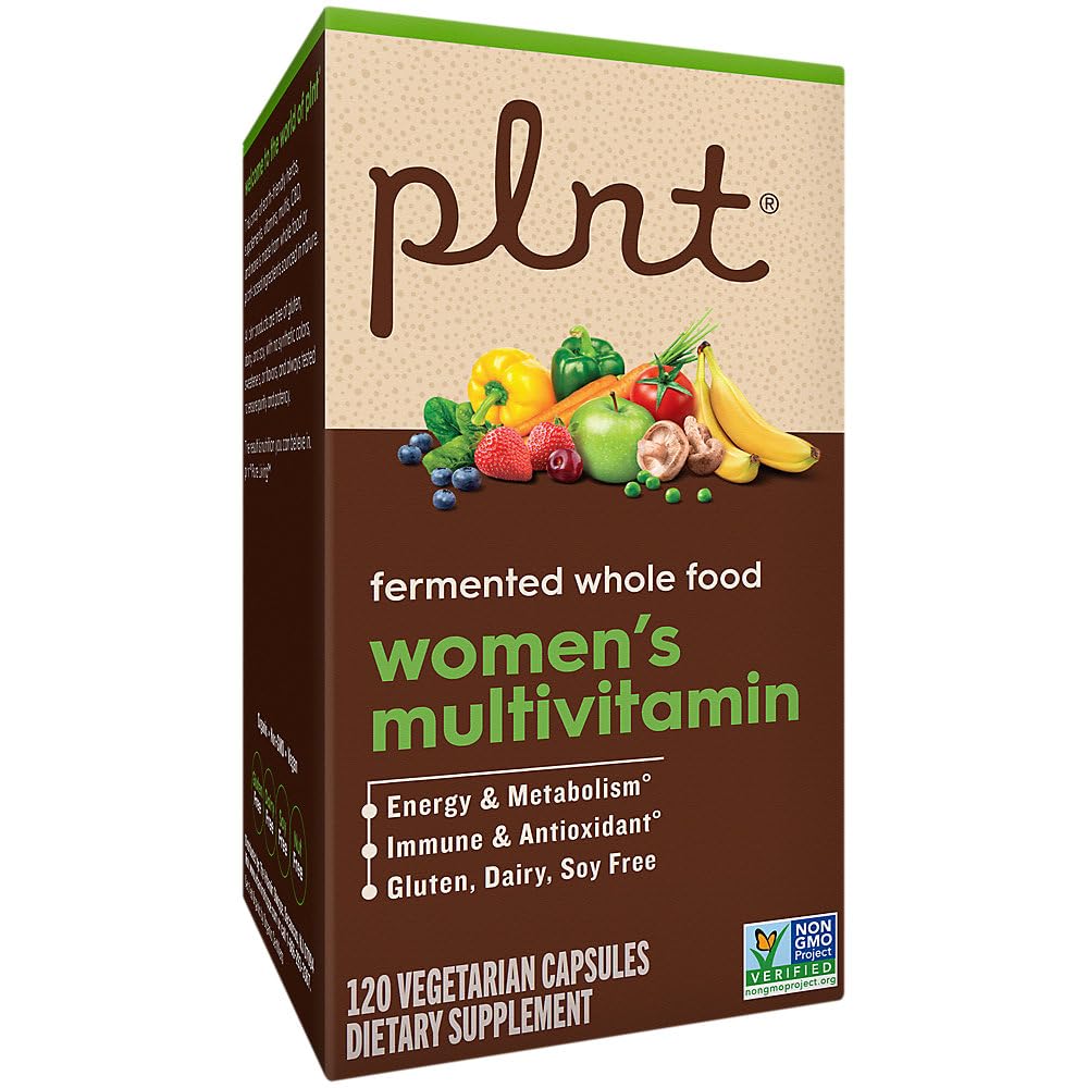 plnt Fermented Whole Food Women's Multivitamin Capsule, 120 Count