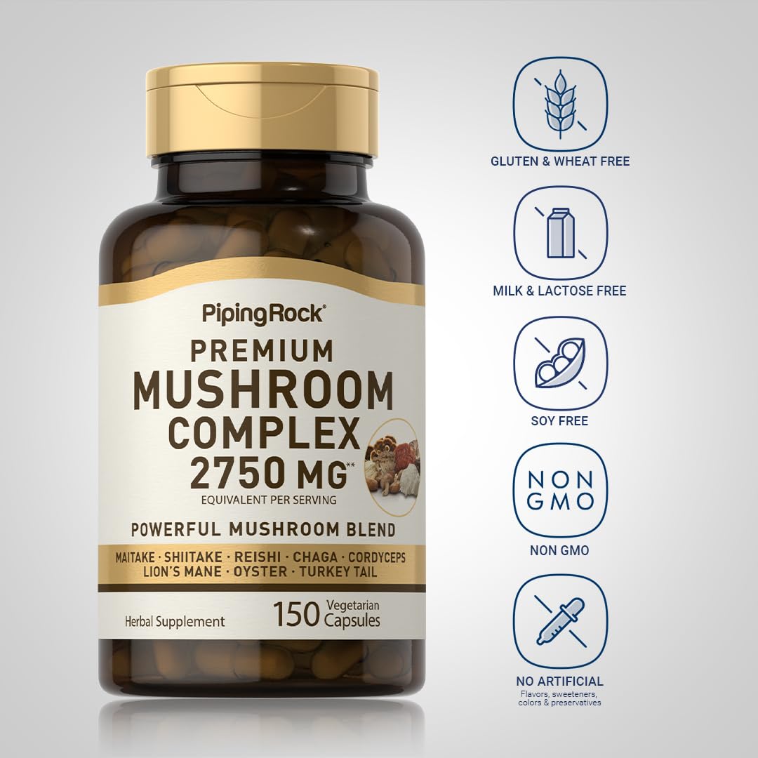 Piping Rock Mushroom Complex Capsules 150 Count