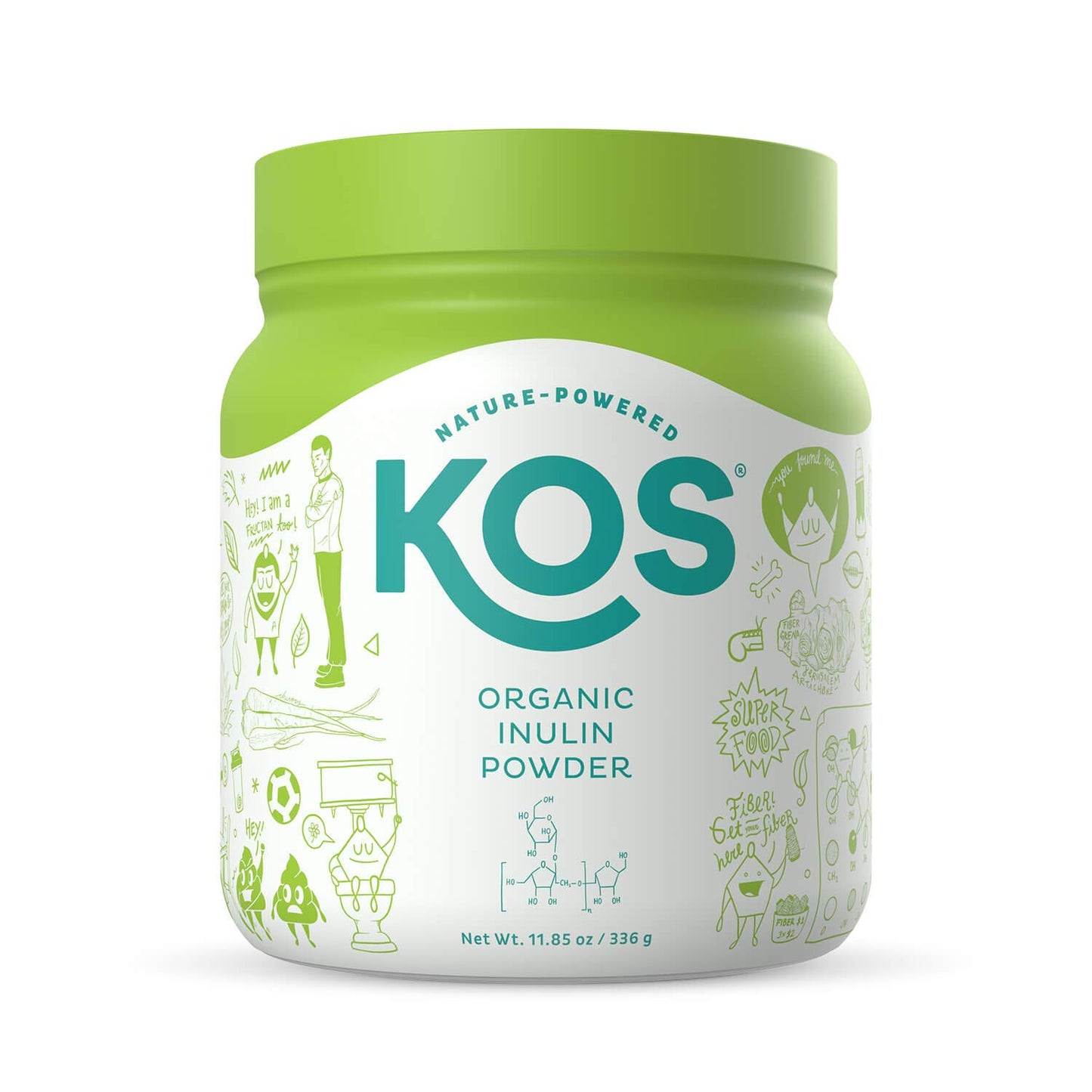 KOS Organic Inulin Powder, 112 Servings