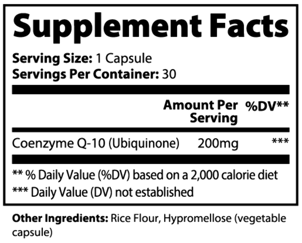 365 Health Nut CoQ10 Ubiquinone Capsule 30