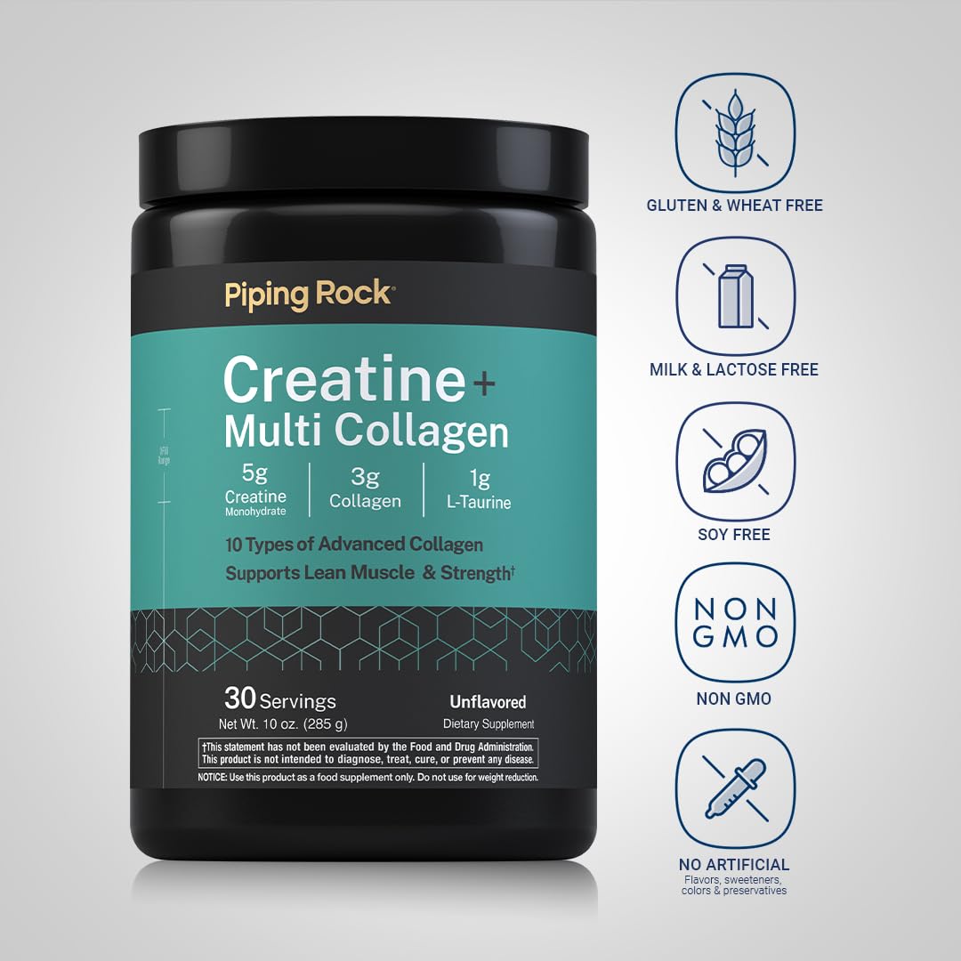 Piping Rock Creatine Monohydrate Powder 10 Ounce