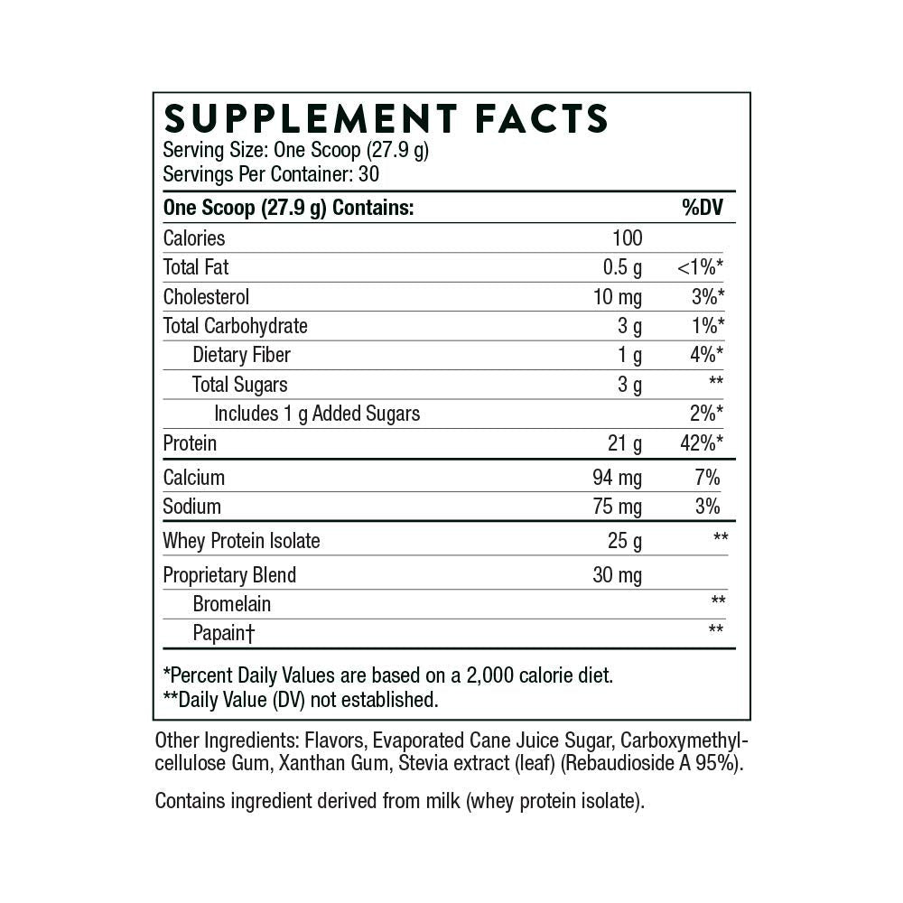 THORNE Muscle Support Bundle Whey Protein Isolate Vanilla & Creatine Powder 45.5 Servings