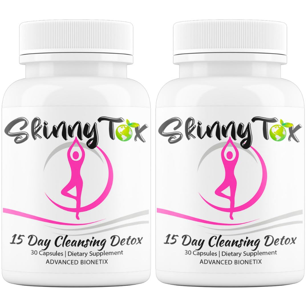 Advanced Bionetix Skinnytox 15 Day Colon Cleanse Detox Capsules, 60 Count