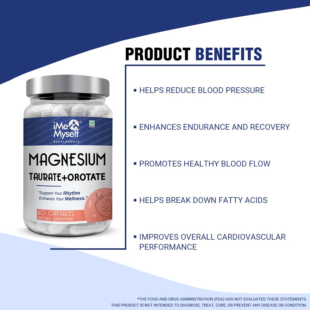iMeMyself Magnesium Taurate & Orotate Capsules 60 Veg Capsules