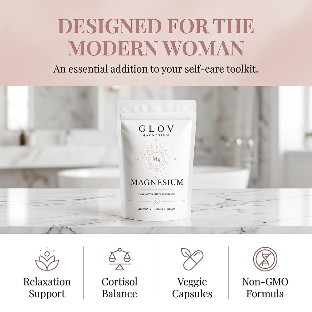 NOVIQO Glov Magnesium Complex for Women Capsule 90 Count