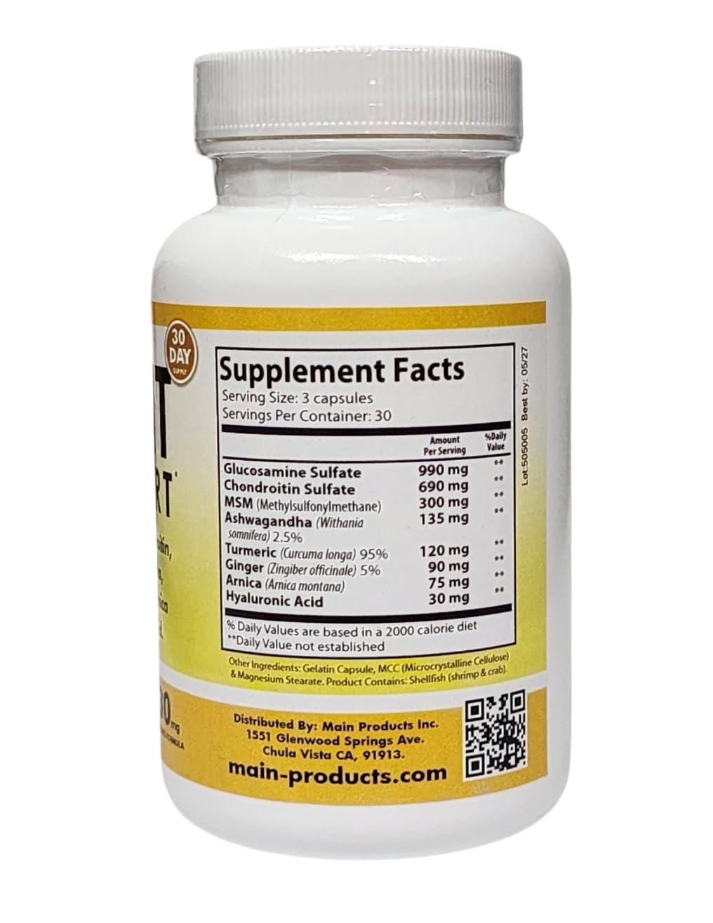 Main Products Joint Support 90 Capsules