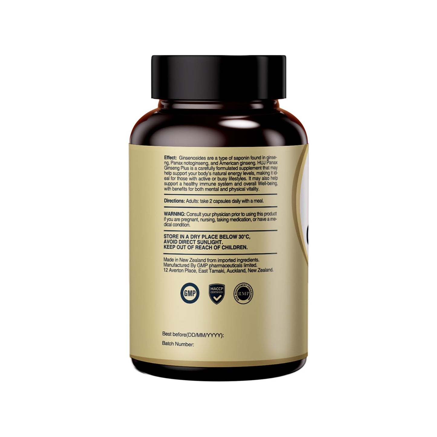 HUJ Panax Ginseng Plus Capsule, 60 Capsules
