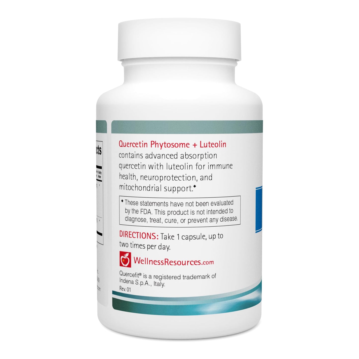Wellness Resources Quercetin Phytosome 250 mg with Luteolin 100 mg Capsule, 60 Capsules