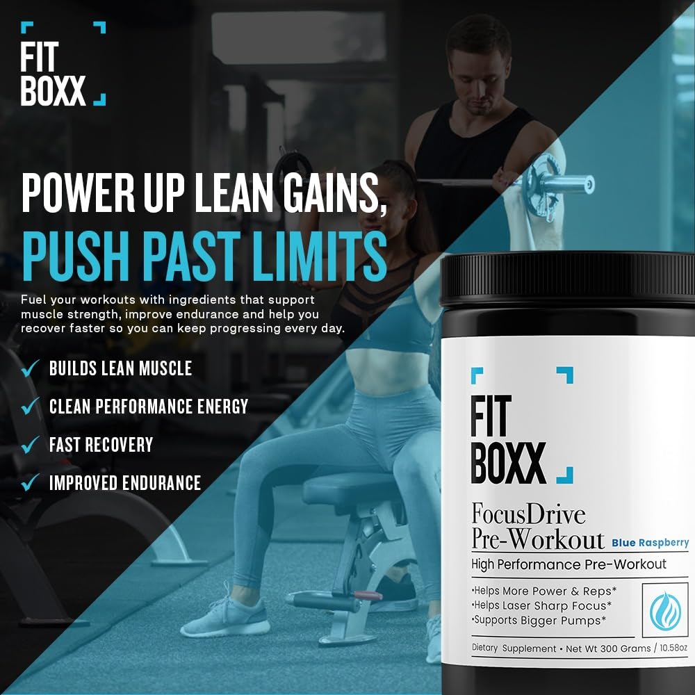 Fit Boxx FocusDrive Pre-Workout Powder 10.58 oz
