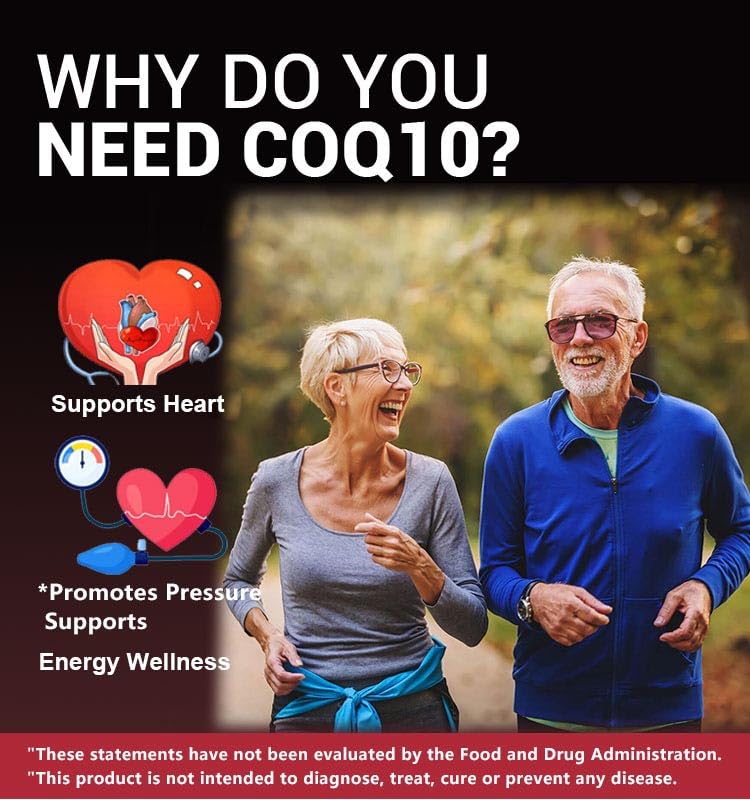 FARWIX CoQ10 200mg Softgels with Vitamin E, Heart & Energy, 100 Count